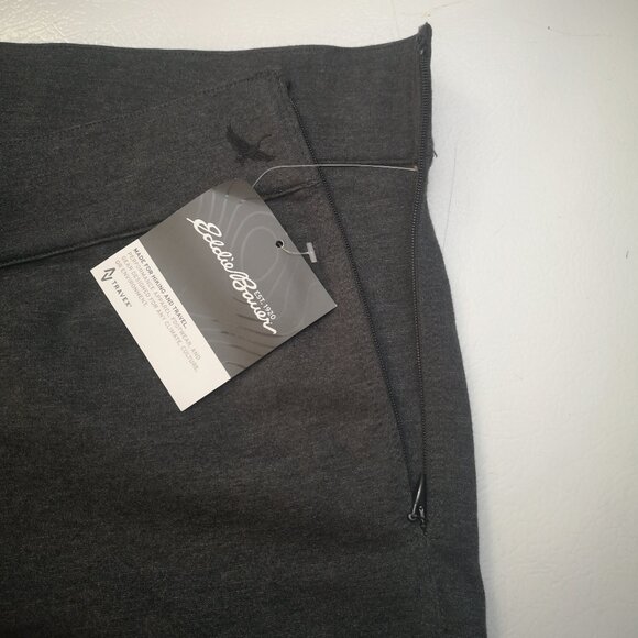 NWT Eddie Bauer Ladies Size 14 Side Zip Dark Grey Moisture Wicking Pants - Picture 10 of 13